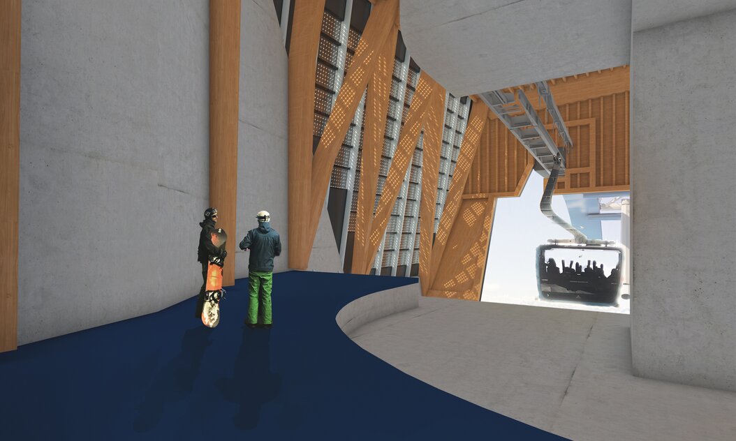 Bergstation Klein Matterhorn Visualisierung | © Copyright © 2022 Zermatt Bergbahnen AG