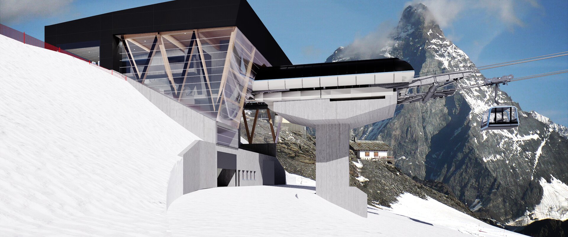 Visualisierung Talstation | © Copyright © 2022 Zermatt Bergbahnen AG