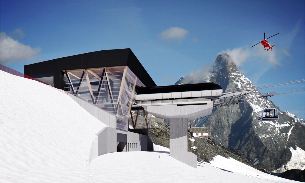 Visualisierung Talstation | © Copyright © 2022 Zermatt Bergbahnen AG