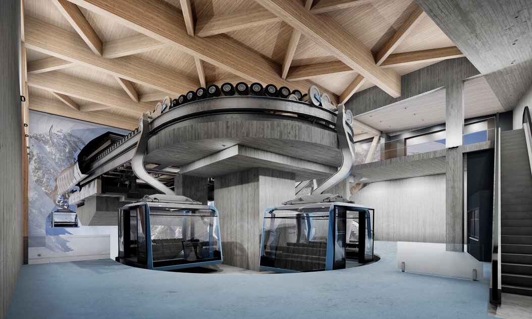 Visualisierung Talstation | © Copyright © 2022 Zermatt Bergbahnen AG